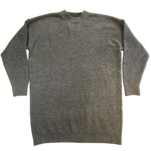 ASOS DESIGN Sweater oversized Knit Tunic Long Sleeve‎ Gray Size S